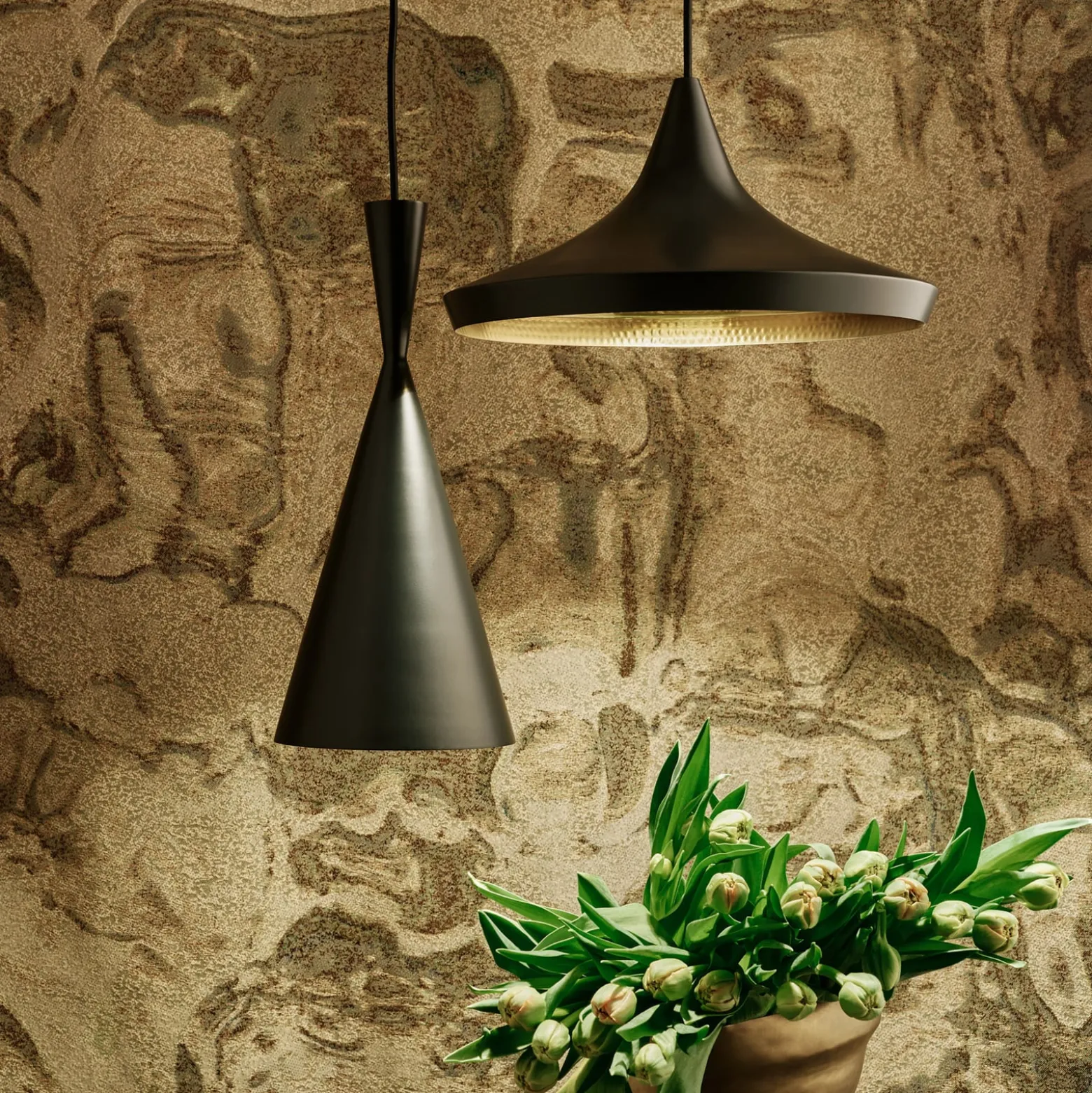 Tom Dixon Beat Tall LED-Pendelleuchte, schwarz