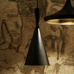 Tom Dixon Beat Tall LED-Pendelleuchte, schwarz