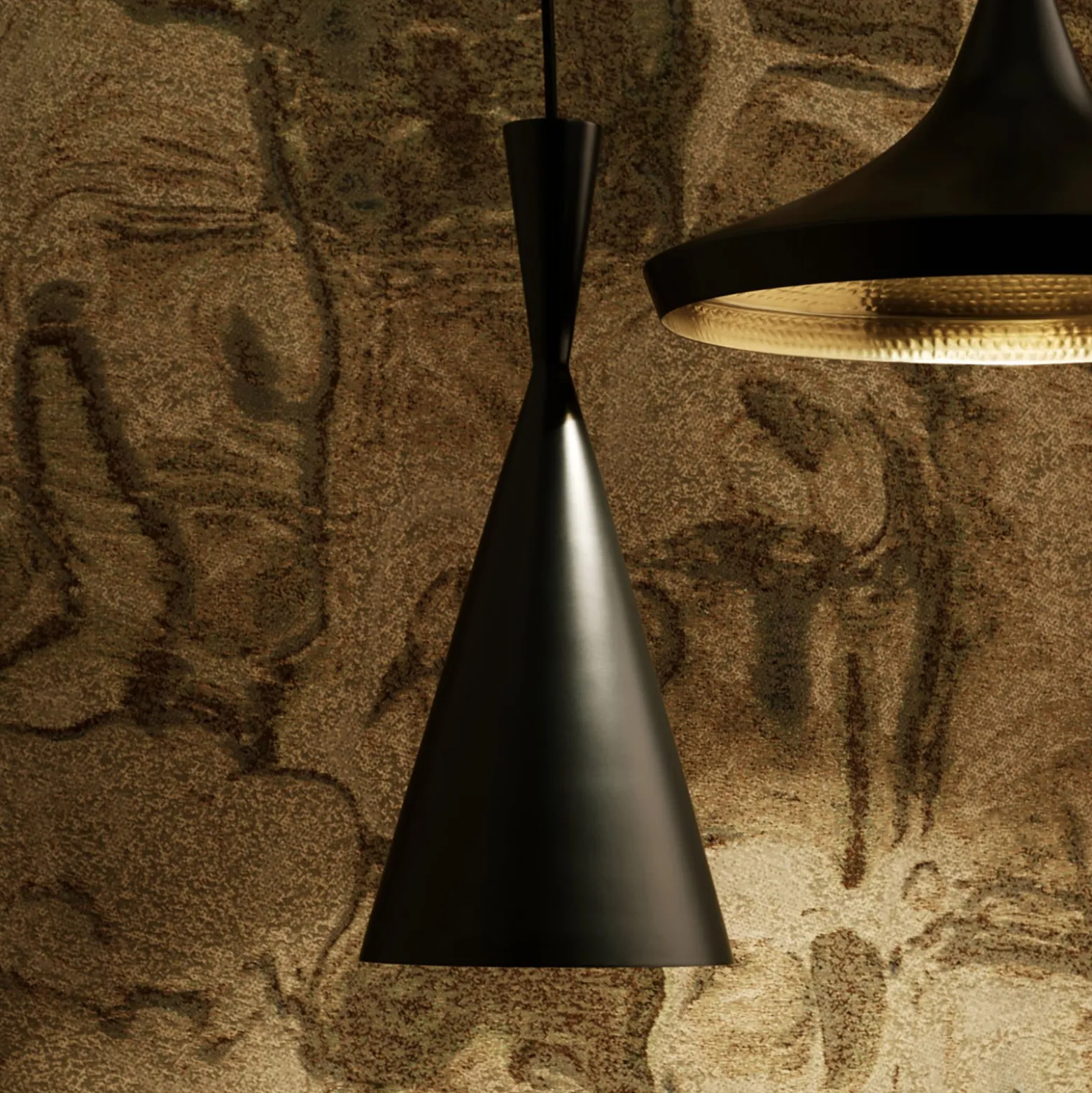 Tom Dixon Beat Tall LED-Pendelleuchte, schwarz