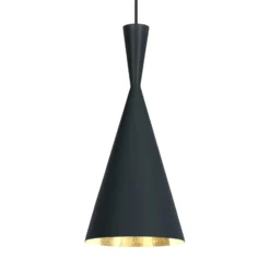 Tom Dixon Beat Tall LED-Pendelleuchte, schwarz