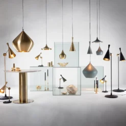 Tom Dixon Beat Wide LED-Hängeleuchte, messing