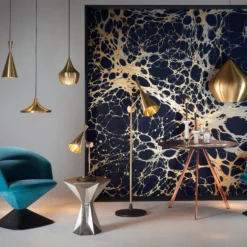 Tom Dixon Beat Wide LED-Hängeleuchte, messing