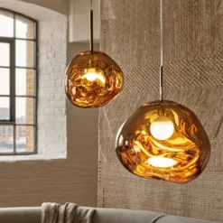 Tom Dixon Hängeleuchte Melt, Ø 28 cm, bronzefarben, Fassung
