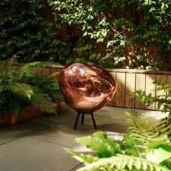 Tom Dixon LED-Akku-Terrassenlampe Melt large, kupferfarben