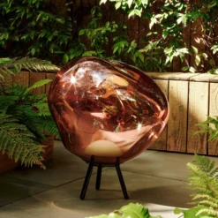 Tom Dixon LED-Akku-Terrassenlampe Melt large, kupferfarben