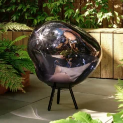 Tom Dixon LED-Akku-Terrassenlampe Melt large, rauchgrau