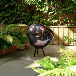 Tom Dixon LED-Akku-Terrassenlampe Melt large, rauchgrau