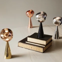 Tom Dixon LED-Akku-Tischlampe Melt, kupferfarben, Höhe 29 cm