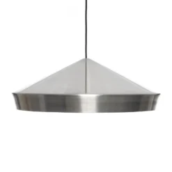 Tom Dixon LED-Hängelampe Beat Flat Unbeaten, aluminiumfarben