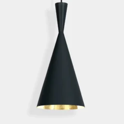 Tom Dixon LED-Hängelampe Beat Tall, messingfarben, Ø 19 cm