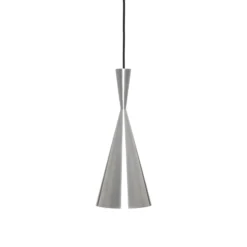 Tom Dixon LED-Hängelampe Beat Tall Unbeaten, aluminiumfarben