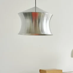 Tom Dixon LED-Hängelampe Beat Waist Unbeaten aluminiumfarben
