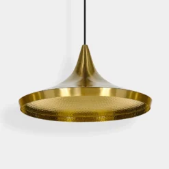 Tom Dixon LED-Hängelampe Beat Wide, messingfarben, Ø 36 cm