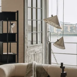 Tom Dixon LED-Hängelampe Pose, silber, Ø 43 cm, Stahl, dim