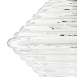 Tom Dixon LED-Hängelampe Press Cone, klar, Ø 34 cm, 927