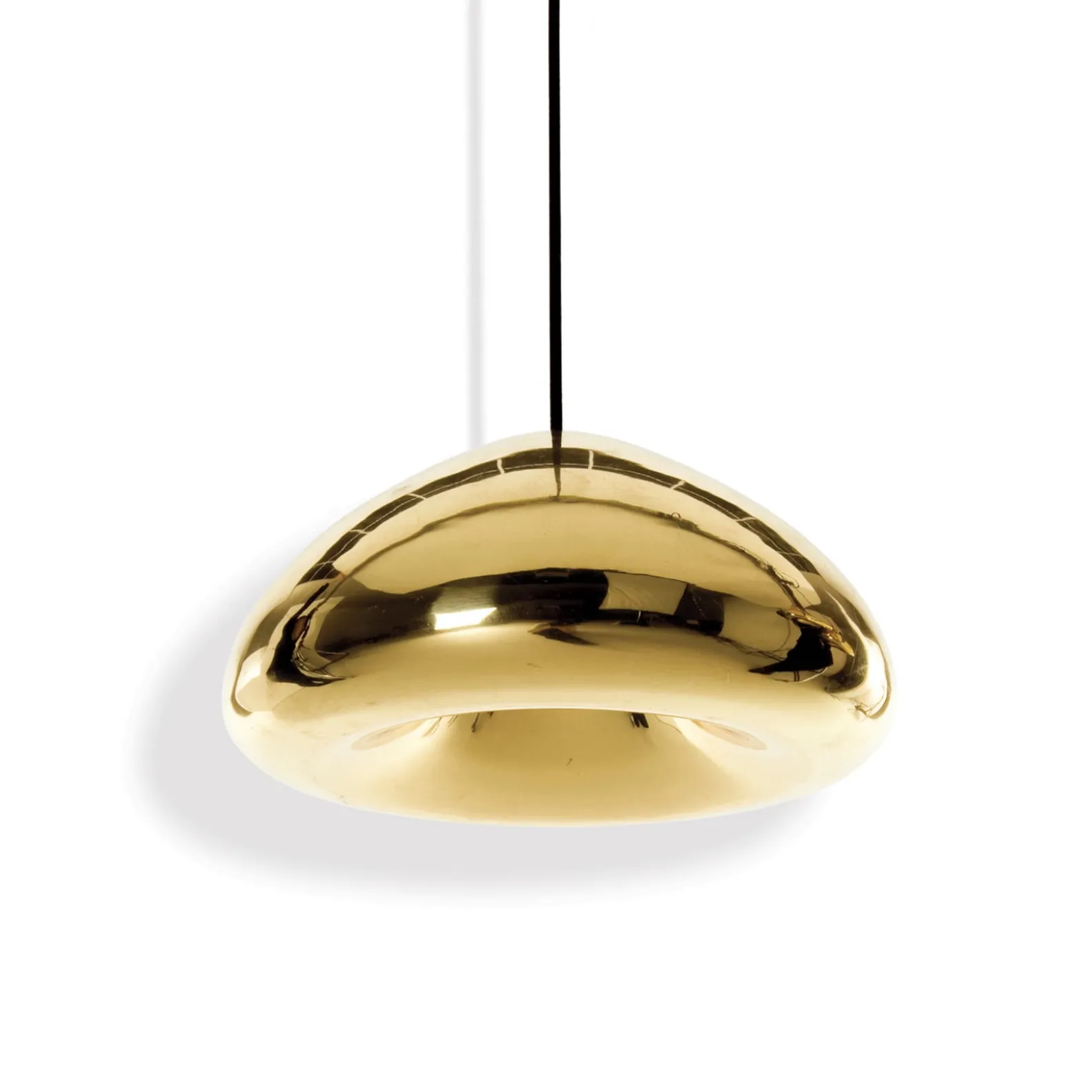 Tom Dixon LED-Hängelampe Void, Ø 30 cm, Messing