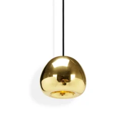 Tom Dixon LED-Hängelampe Void mini, Ø 15 cm, Messing