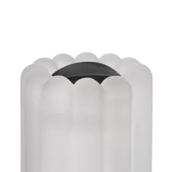 Tom Dixon LED-Tischleuchte Press, Glas gefrostet, Höhe 24 cm