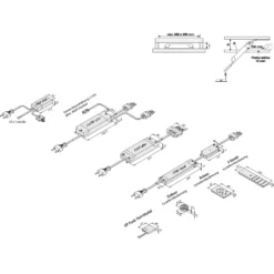 Trafo LED 350 mA / 16 W mit 3fach-Verteiler