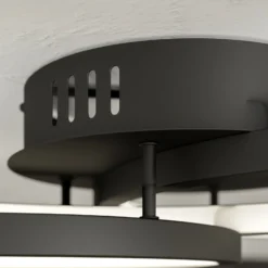 Trio WiZ Aaron smarte LED-Deckenleuchte, anthrazit