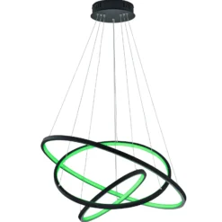 Trio WiZ Aaron smarte LED-Hängeleuchte, anthrazit