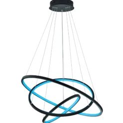 Trio WiZ Aaron smarte LED-Hängeleuchte, anthrazit