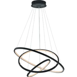 Trio WiZ Aaron smarte LED-Hängeleuchte, anthrazit