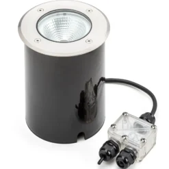 Tuva - LED-Bodeneinbauspot in runder Form, IP65