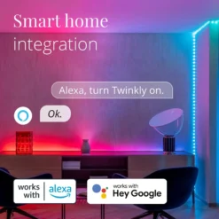 Twinkly Dots LED-Kette RGB, schwarz, IP44, 10m