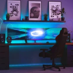 Twinkly Dots LED-Kette RGB, schwarz, IP44, 10m