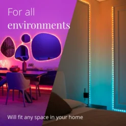 Twinkly Dots LED-Kette RGB, schwarz, IP44, 10m