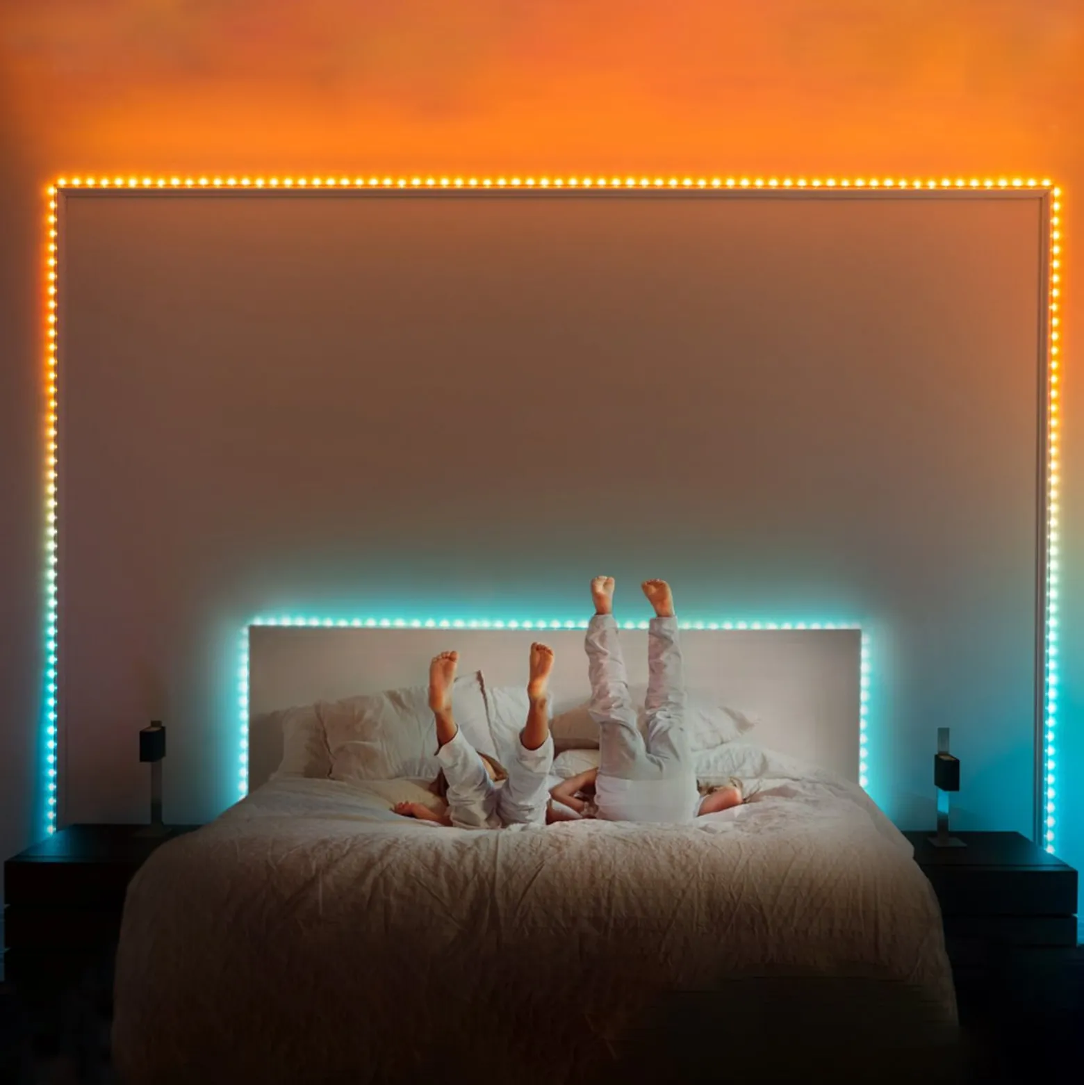 Twinkly Dots LED-Kette RGB, transparent, IP44, 10m