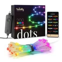 Twinkly Dots LED-Kette RGB, transparent, IP44, 10m
