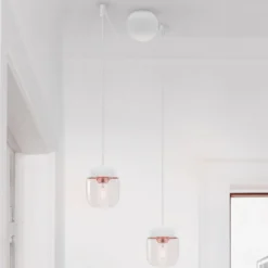 UMAGE Acorn Hängelampe 2fl weiß/kupfer