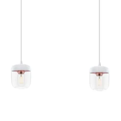 UMAGE Acorn Hängelampe 2fl weiß/kupfer