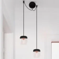 UMAGE Acorn Pendellampe 2-flg. schwarz/kupfer