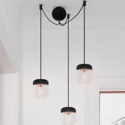 UMAGE Acorn Pendellampe 3-flg. schwarz/kupfer
