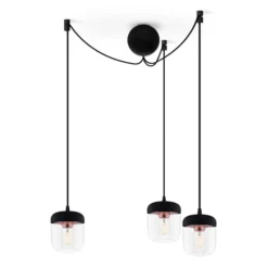 UMAGE Acorn Pendellampe 3-flg. schwarz/kupfer