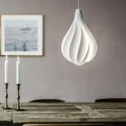 UMAGE Alva Mini Hängeleuchte, cord set weiß, 35cm