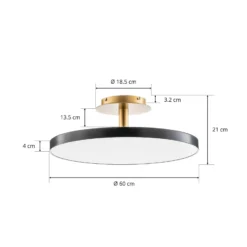 UMAGE Asteria Up Large Deckenlampe 60cm anthrazit