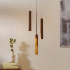 UMAGE Chimes Cluster 3 Hängeleuchte eiche dunkel