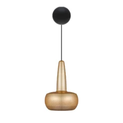 UMAGE Clava Hängelampe messing, Cannonball schwarz
