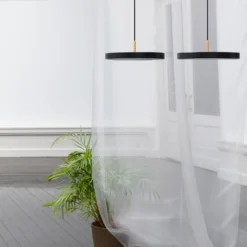 UMAGE LED-Hängelampe Asteria Medium anthrazit/messing Ø 43cm