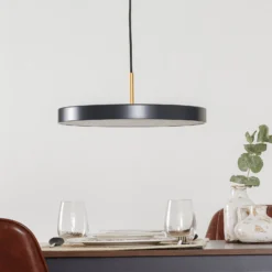 UMAGE LED-Hängelampe Asteria Medium anthrazit/messing Ø 43cm