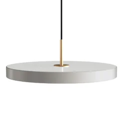 UMAGE LED-Hängelampe Asteria Medium hellgrau/messing Ø 43 cm