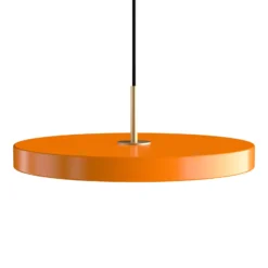 UMAGE LED-Hängelampe Asteria Medium, orange/messing, Ø 43 cm