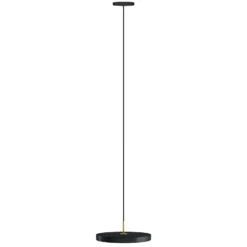 UMAGE LED-Hängelampe Asteria Mini, anthrazit/messing Ø 31 cm