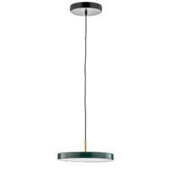 UMAGE LED-Hängelampe Asteria Mini dunkelgrün/messing Ø 31 cm