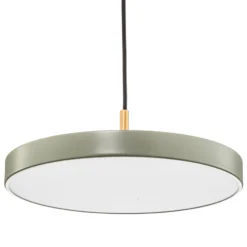 UMAGE LED-Hängelampe Asteria Mini, hellgrün/messing, Ø 31 cm