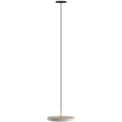 UMAGE LED-Hängelampe Asteria Mini, perlweiß/messing, Ø 31 cm